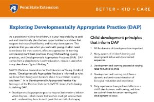 Featured image for “Tip Sheet: Child Development Principles and DAP Decision-Making Tool (PDF)”
