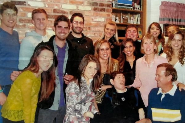 Andrew Perry and his circle of friends as adults